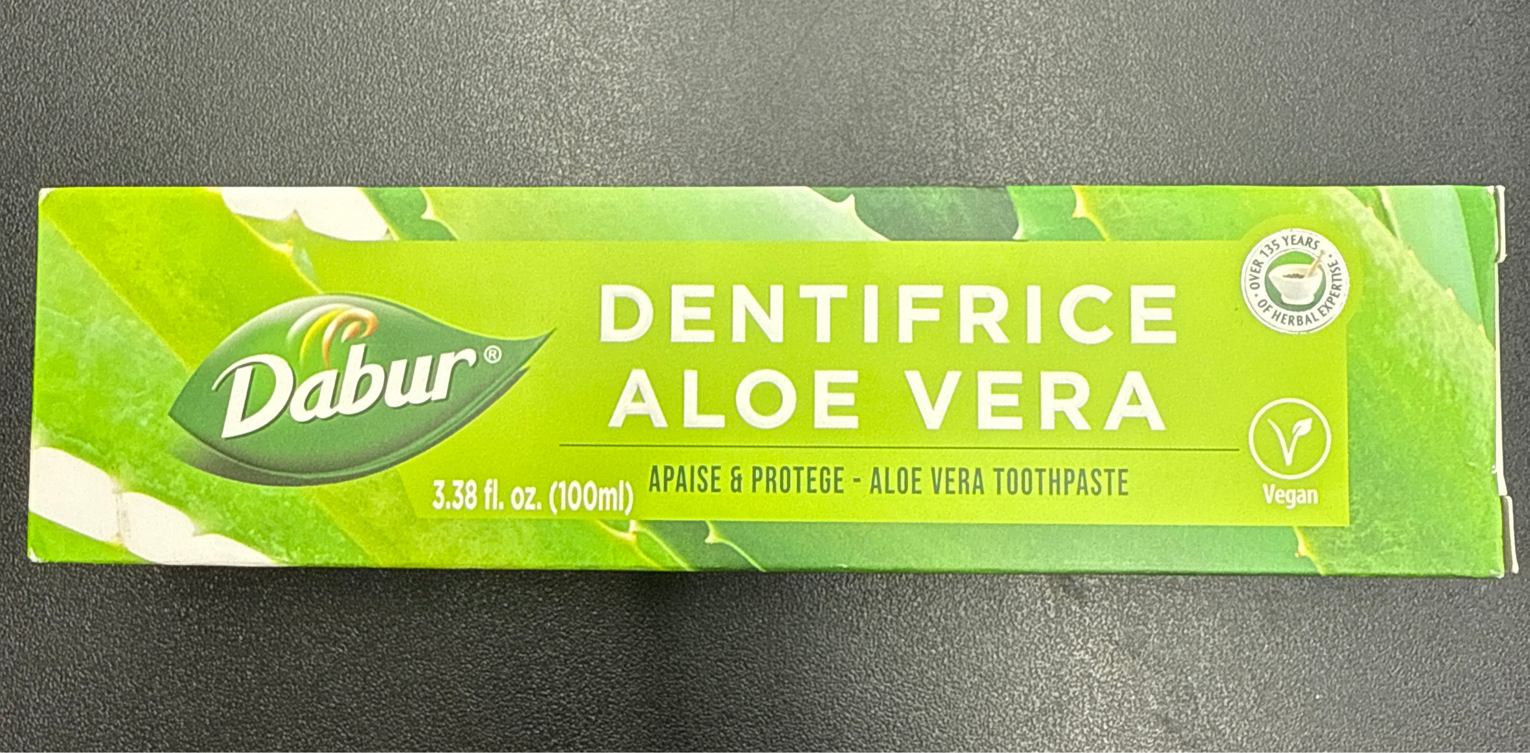 Dabur Dentifrice aloe vera Toothpaste 3.38FL.oz (100ml) – JFK Grocery Inc.