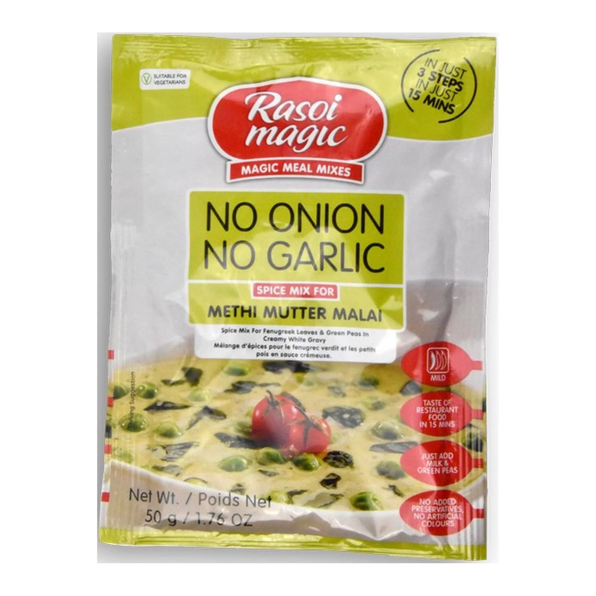 Rasoi Magic (Nong) Methi Muter Malai 50gm – JFK Grocery Inc.