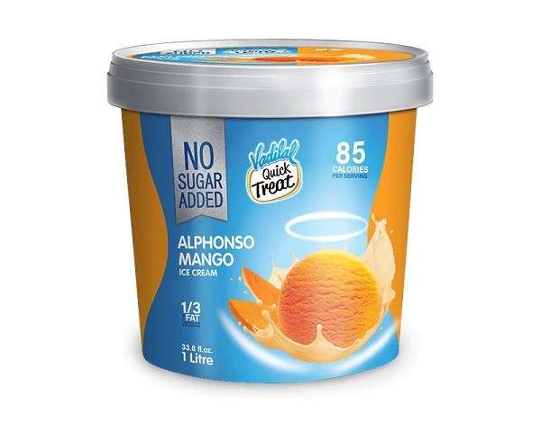 Vadilal Sugar Free Alphanso Mango Ice Cream 1ltr JFK Grocery Inc